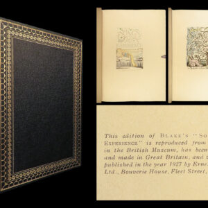 1926 William Blake ART Songs of Innocence Experience British Museum Illustrated