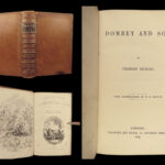 1848 Charles Dickens 1ed Dombey & Son English Literature Illustrated Phiz ART