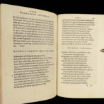 1517 Ausonius Epigrams Aldus Manutius ALDINE PRESS Latin Poetry Venice Humanism