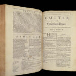 1700 Abraham Cowley ENGLISH Poetry Mistress Motto Pindar Ode Davideis FOLIO