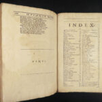 1700 Abraham Cowley ENGLISH Poetry Mistress Motto Pindar Ode Davideis FOLIO