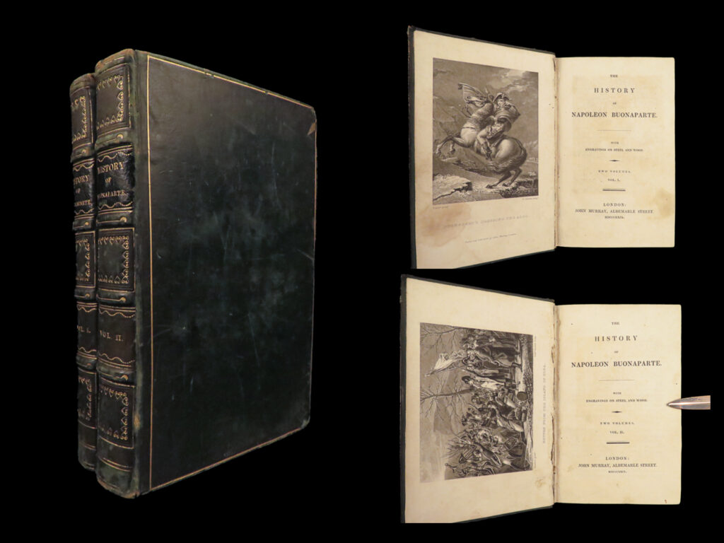 1829 napoleon bonaparte 1ed lockhart french rev military russia 2v illustrated | a rare, 1838 edition of lockhart’s biographical history of napoleon bonaparte. This book focuses on napoleon’s military campaigns in france, germany, russia, and italy, as well as his political negotiations with spain and portugal.