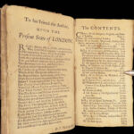 1681 Baptist Puritan Thomas DeLaune 1ed Present State of LONDON England HERALDRY