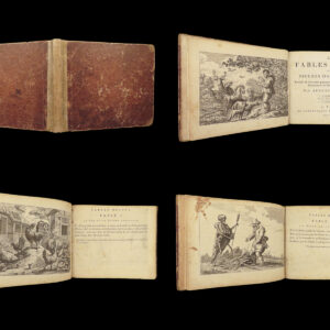 1797 Aesop Fables Illustrated 99 Francis Barlow ART Mythology Cuts ANIMALS RARE
