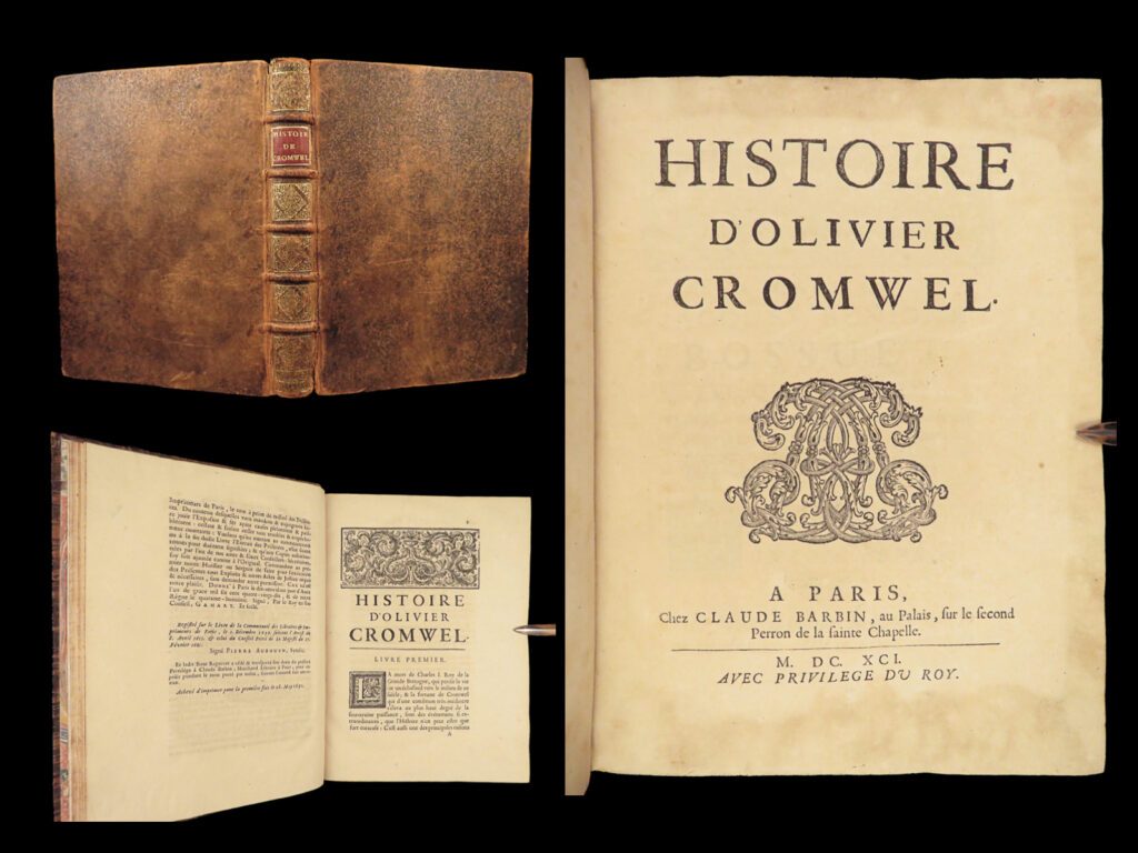 1691 oliver cromwell 1st ed life of english civil war coins numismatics raguenet | oliver cromwell was one of the most famous and important 17<sup>th</sup>-century english military leaders during the english civil war. His life, political career, military acumen, and historical impact have been written about and recorded for centuries. One of the most important biographical sketches of cromwell’s life was francois raguenet’s ‘<em>history of oliver cromwell’</em>. This work was first published in 1691 and is notable for the inclusion of iconic emblematic medals.