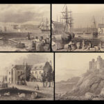 1860 DUGDALE Curiosities of Great Britain ENGLAND Wales MAPS Travel 10v SET