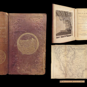 1855 San Francisco 1st ed California Gold Rush Illustrated MAPS Soule Indians