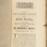 1685 Assassination King Charles II 1ed England Rye House Plot 2in1 Thomas Sprat