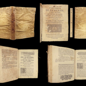 1713 SPANISH 1ed Church History Gabriel Toledo CREATION Noahs Ark Bible Madrid