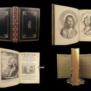 1664 EXQUISITE Catholic Confession MASS Sacrament Liturgy FINE BINDING Bible ART