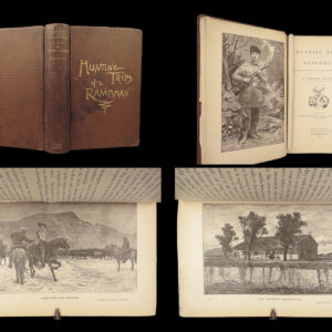 1886 Theodore Roosevelt 1ed HUNTING Trips Big Game Sport Bears Elk Illustrated