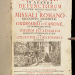 1743 Requiem Mass RARE FOLIO Missa Defunctorum Catholic Church Music Chant Hymns