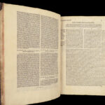 1545 FAMED Estienne BIBLE Zurich Vulgate Vatablus Biblia Pentateuch Torah RARE