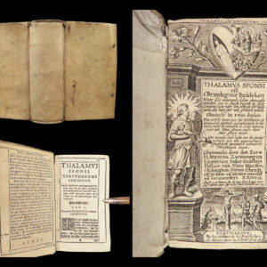 1635 Dutch MYSTICISM John of the Cross Living Flame Zachmoorter Thalamus Sponsi