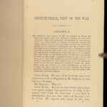 1868 Confederate CSA LAW 1st ed Constitutional View Alexander Stephens CIVIL WAR