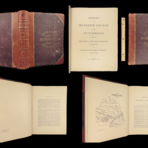 1881 MINNESOTA 1ed History of Hennepin County Minneapolis OJIBWAY Indians Dakota