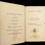 1865 Henry David Thoreau TRUE 1st/1st Cape Cod Philosophy Transcendentalism