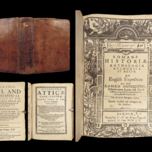 1655 ROME Antiquities ENGLISH Godwyn Moses & Aaron + Greek Atticae Archaeology