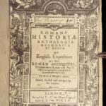 1655 ROME Antiquities ENGLISH Godwyn Moses & Aaron + Greek Atticae Archaeology