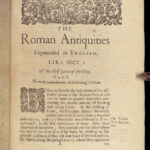 1655 ROME Antiquities ENGLISH Godwyn Moses & Aaron + Greek Atticae Archaeology