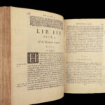 1655 ROME Antiquities ENGLISH Godwyn Moses & Aaron + Greek Atticae Archaeology