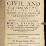 1655 ROME Antiquities ENGLISH Godwyn Moses & Aaron + Greek Atticae Archaeology