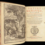 1726 Wars of Religion Menippean Satire Catholic LEAGUE Spain France Elzevier 3v