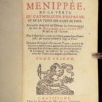 1726 Wars of Religion Menippean Satire Catholic LEAGUE Spain France Elzevier 3v