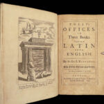 1699 ENGLISH De Officiis CICERO Philosophy ROME Roger L’Estrange BINDING