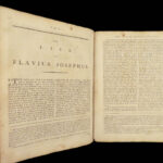1796 JOSEPHUS Jewish Judaism Antiquities Jews MAP Whiston RARE Dublin ed FOLIO