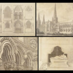 1820 Lichfield England 1ed Cathedral Church Illustrated Celtic Monks PLATES