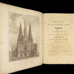 1820 Lichfield England 1ed Cathedral Church Illustrated Celtic Monks PLATES