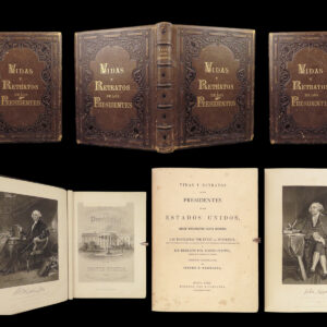 1867 US Presidents 1ed Portraits Chappel America SPANISH Castilian RARE FOLIO