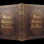 1867 US Presidents 1ed Portraits Chappel America SPANISH Castilian RARE FOLIO