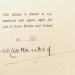 1909 Oliver Goldsmith Deserted Village America Hankey SIGNED Ltd ed ART Vellum