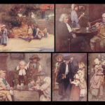 1909 Oliver Goldsmith Deserted Village America Hankey SIGNED Ltd ed ART Vellum