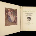 1909 Oliver Goldsmith Deserted Village America Hankey SIGNED Ltd ed ART Vellum