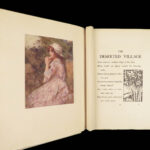 1909 Oliver Goldsmith Deserted Village America Hankey SIGNED Ltd ed ART Vellum