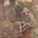 1909 Oliver Goldsmith Deserted Village America Hankey SIGNED Ltd ed ART Vellum