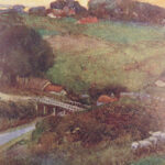 1909 Oliver Goldsmith Deserted Village America Hankey SIGNED Ltd ed ART Vellum