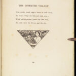 1909 Oliver Goldsmith Deserted Village America Hankey SIGNED Ltd ed ART Vellum