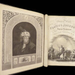 1870 Josephus Jewish War Antiquities of Jews ENGLISH Jerusalem Whiston FOLIO