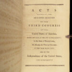 1796 EARLY USA 1st ed Laws of United States America Flag Congress Politics Taxes