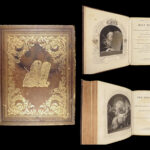 1857 EXQUISITE Holy BIBLE King James Illustrated RARE Apocrypha Concordance