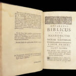 1696 BIBLE Holy Land MAPS Jewish Temple ART Lamy Jerusalem Israel Judaica Jews
