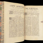 1711 GREEK Dialogues 1ed Aeschines Socraticus Plato SOCRATES Philosophy Latin