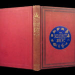 1879 ASTRONOMY Midnight Sky Charts Star MAPS Zodiac Planets Constellations
