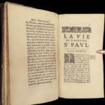 1685 Life of Apostle PAUL Epistles ROMANS Bishop Antoine Godeau BIBLE Commentary