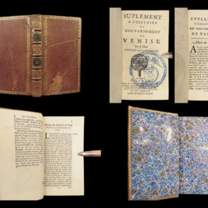 1677 VENICE 1ed Government & Political Criticism Amelot Houssaye Bastille Paris