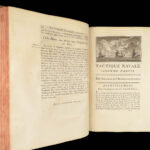 1763 Famed NAVAL Tactics 1ed Seven Years War French Navy Illustrated Bigot RARE
